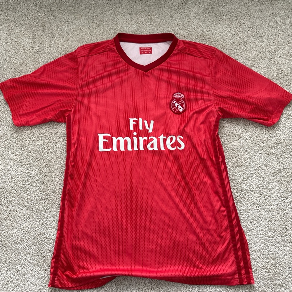 Adidas Red Real Madrid Men's Soccer Jersey